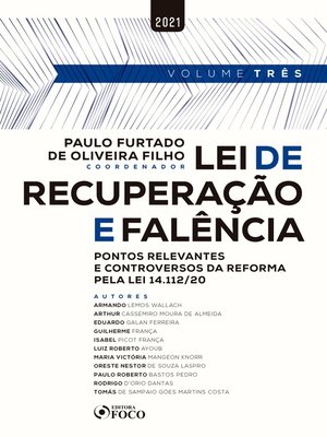cover image of Lei de Recuperação e Falência